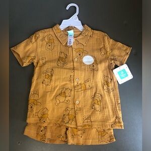 Disney Baby Winnie the Pooh 2 Piece Boys 24 Months Set NWT